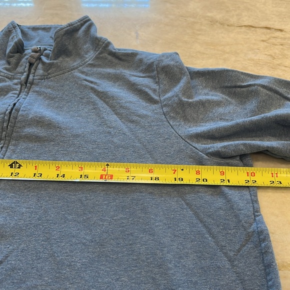 LL Bean Ultrasoft Sweatshirt Zip Robe | Charcoal Blue Heather | Petite Medium - Picture 9 of 10